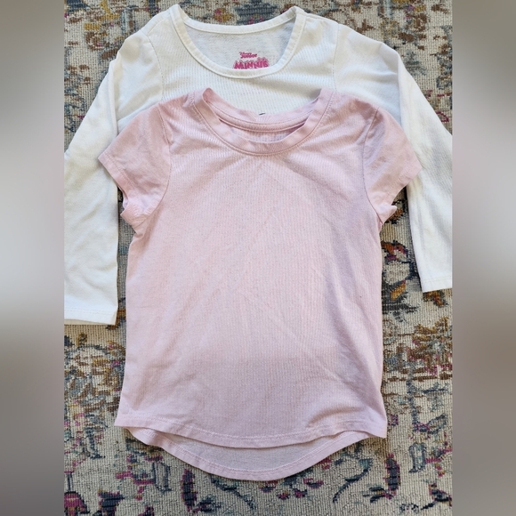Disney Jr. Minnie Long Sleeve White Top, Size 4T - Picture 6 of 6